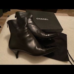 Chanel black boots